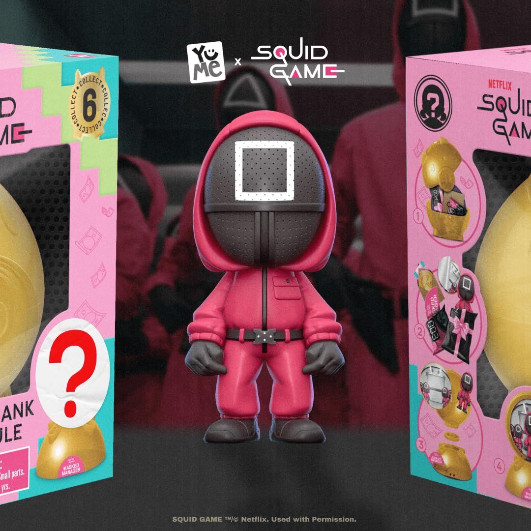  YuMe イカゲームブラインドボックスカプセル コレクターミステリーフィギュア Netflix 商品 ファンのためのサプライズおもちゃセット–ホリデー- プレゼントに最適 1 その他 おもちゃ
