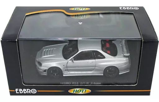 中古】ミニカー 1/43 NISMO R34 GT-R Z-tune(シルバー) 「HOT