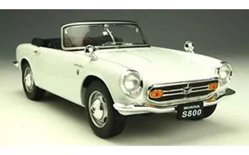 中古】ミニカー 1/18 ホンダ S800 コンバーチブル(ホワイト) [F18-014