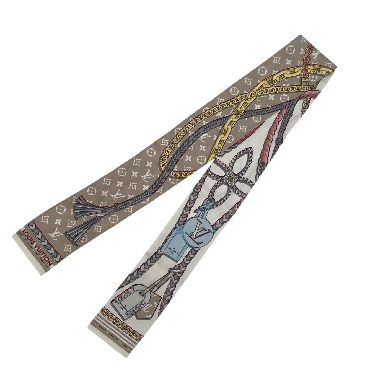 極美品 LOUIS VUITTON ルイ・ヴィトン スカーフ シルク バンドー