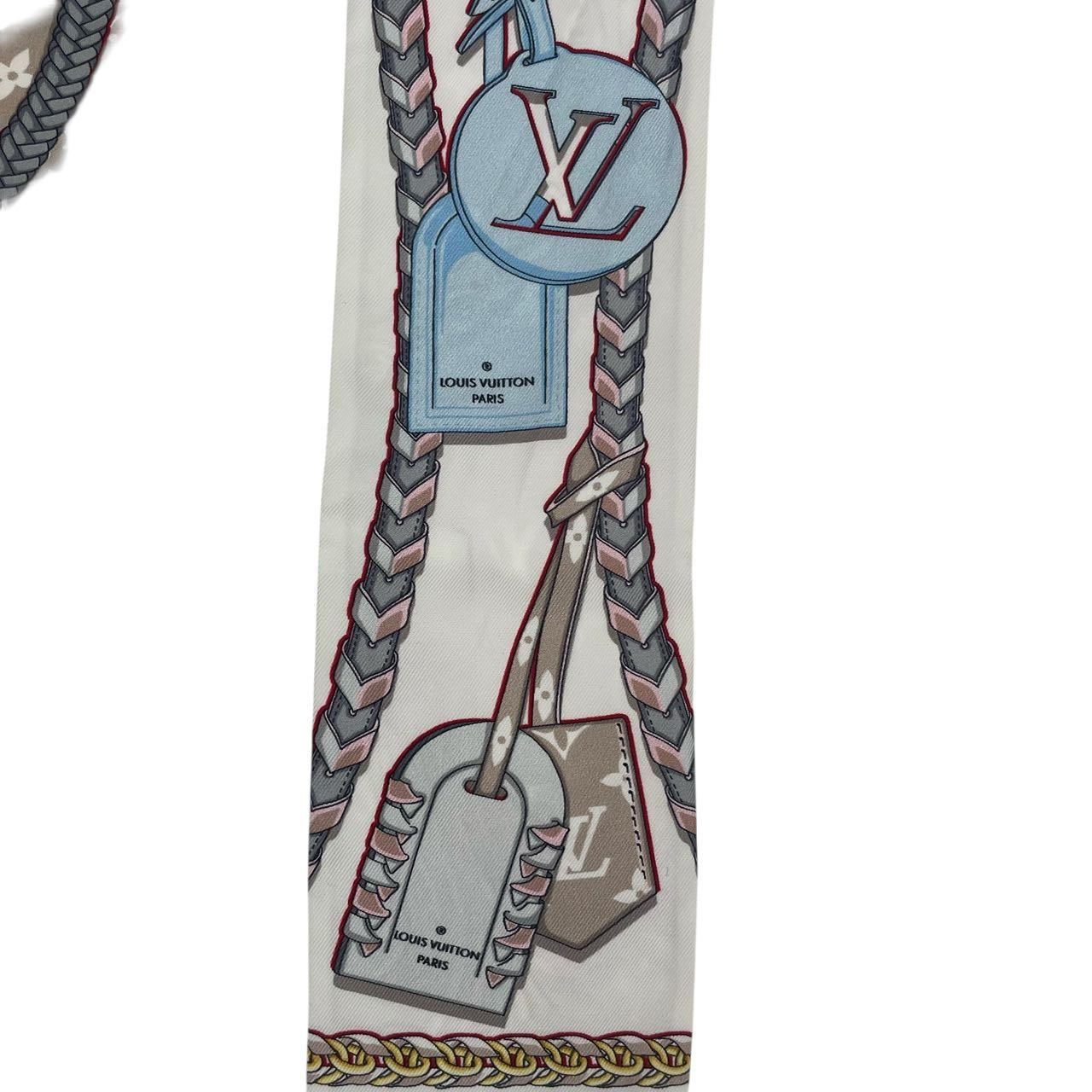 極美品 LOUIS VUITTON ルイ・ヴィトン スカーフ シルク バンドー