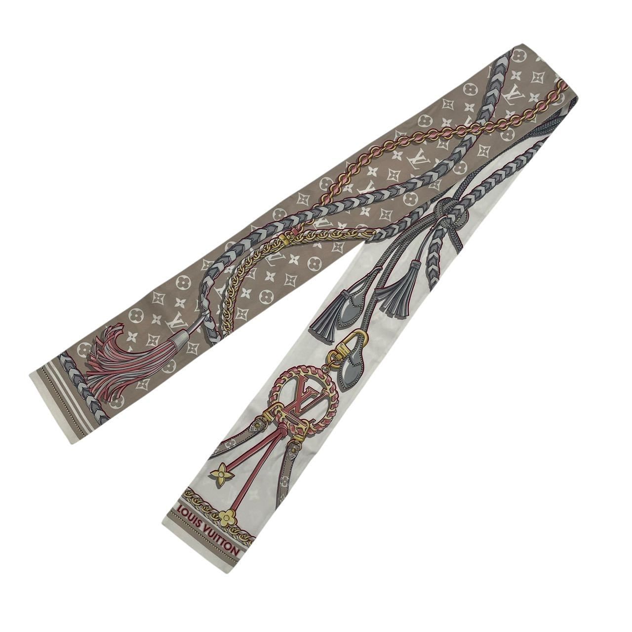 極美品 LOUIS VUITTON ルイ・ヴィトン スカーフ シルク バンドー