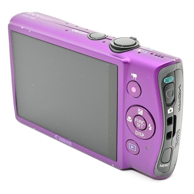 良品＞ Canon デジタルカメラ IXY 600F パープル｜コンパクトデジカメ