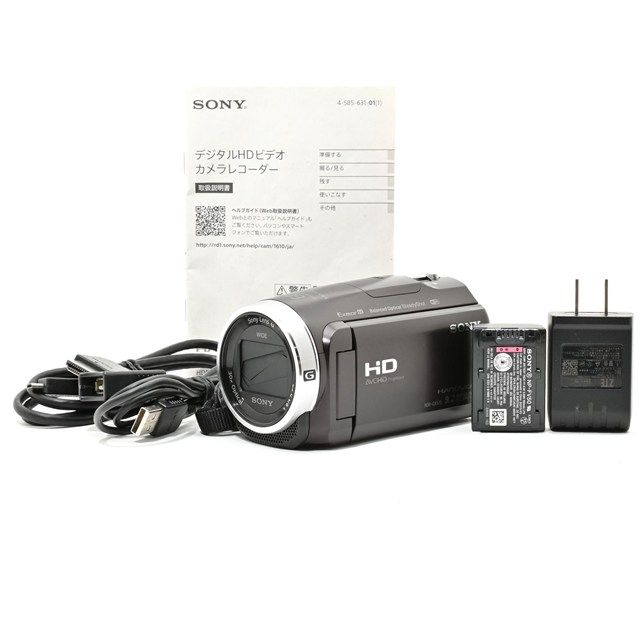美品＞ SONY ビデオカメラ HDR-CX675 ボルドーブラウン｜32GB内蔵