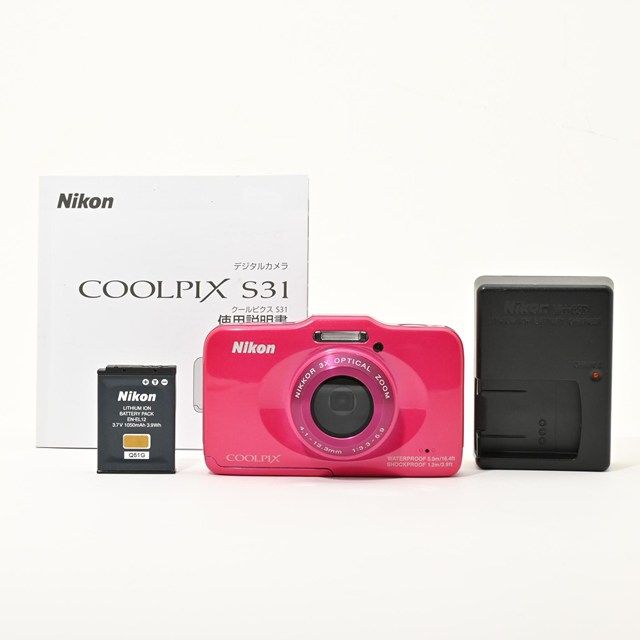 良品＞ Nikon COOLPIX S31 ピンク｜デジタルカメラ｜動作快調｜やや
