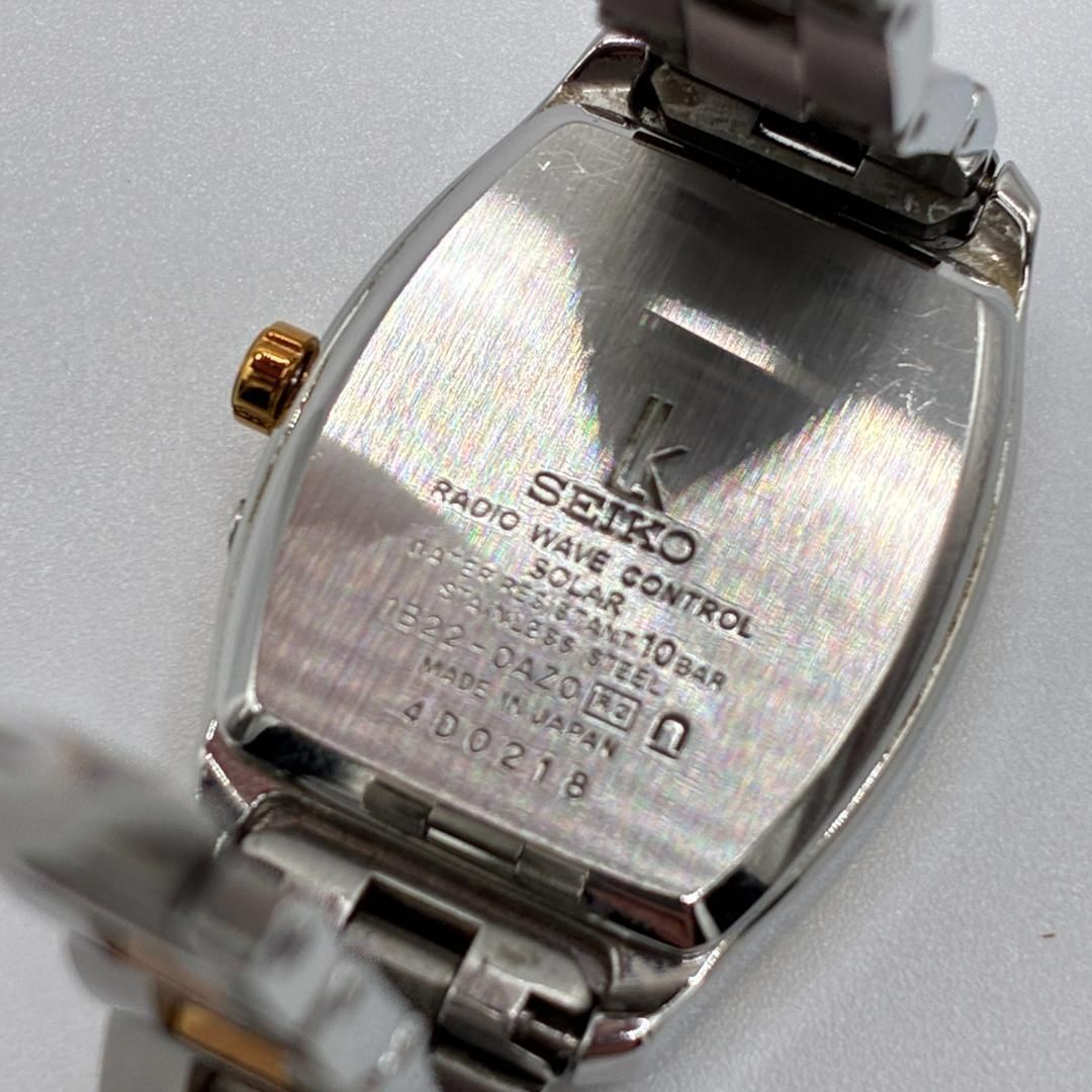 美品 稼働 セイコー ルキア 電波ソーラー レディース腕時計 1B22-0AZ0