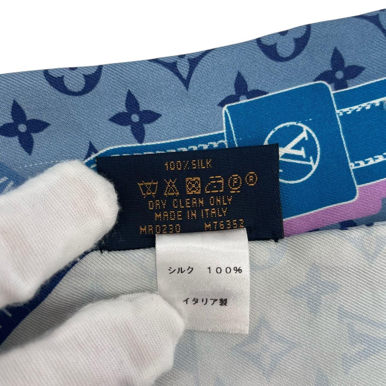 LOUIS VUITTON ルイ・ヴィトン スカーフ シルク モノグラム バンドーBB