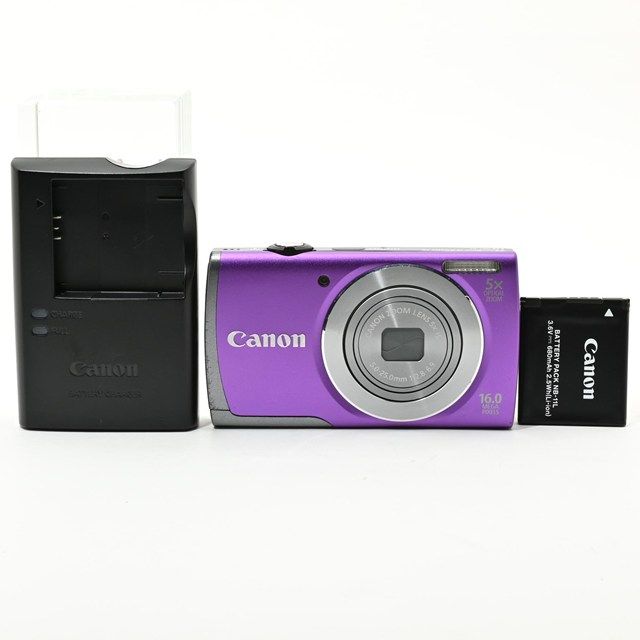 良品＞ Canon PowerShot A3500 IS パープル｜デジタルカメラ｜広角28mm