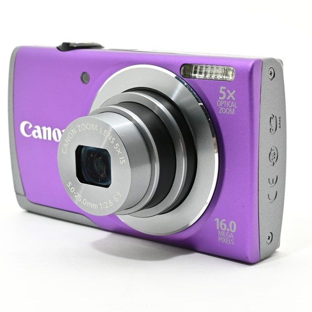 良品＞ Canon PowerShot A3500 IS パープル｜デジタルカメラ｜広角28mm