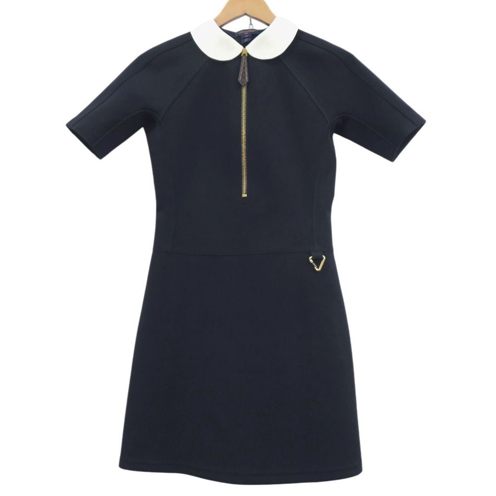 新品同様 ルイ ヴィトン テクニカルジャージー ピーターパンカラー