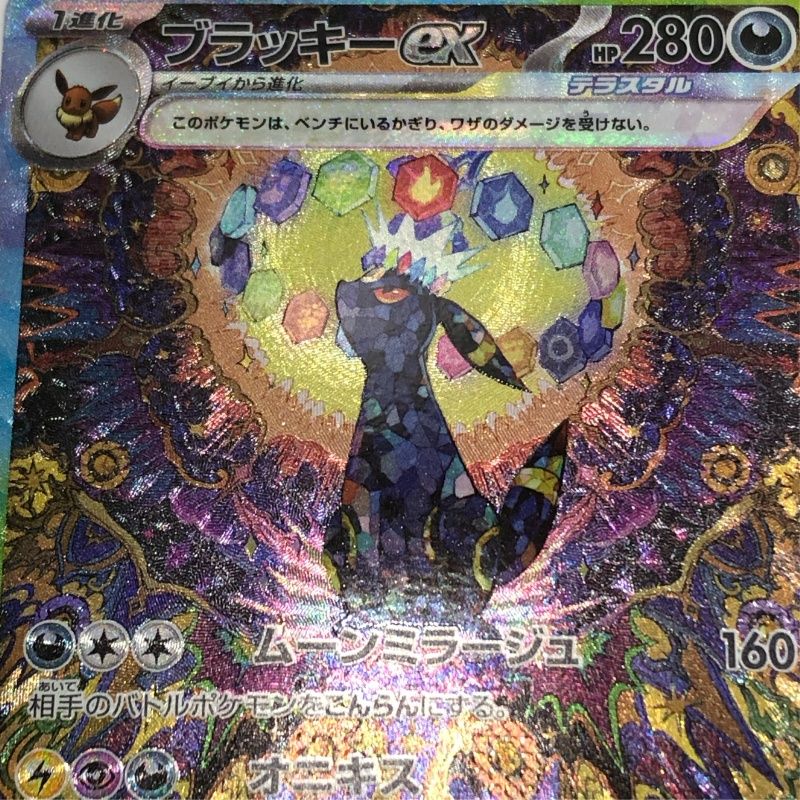 ポケモンカード ブラッキーex SV 8 a 217 187 SAR ポケモンスリーブ 透明ケース付属