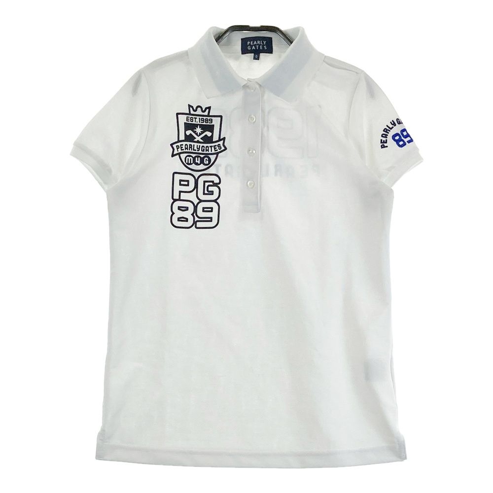 サイズ：0 PEARLY GATES パーリーゲイツ 半袖ポロシャツ ホワイト系