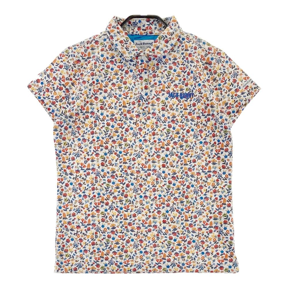 サイズ：1 JACK BUNNY ジャックバニー 半袖ポロシャツ 花 総柄