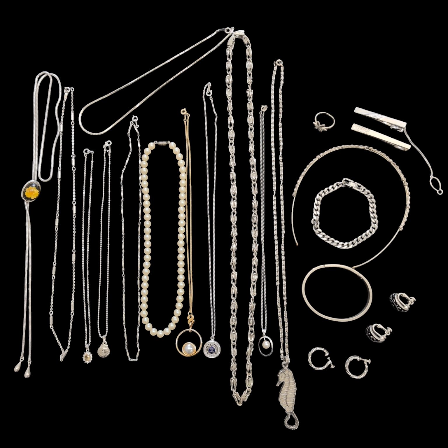 遺品整理まとめて□66】ジュエリー 20点 SILVER925 PTF ネックレス