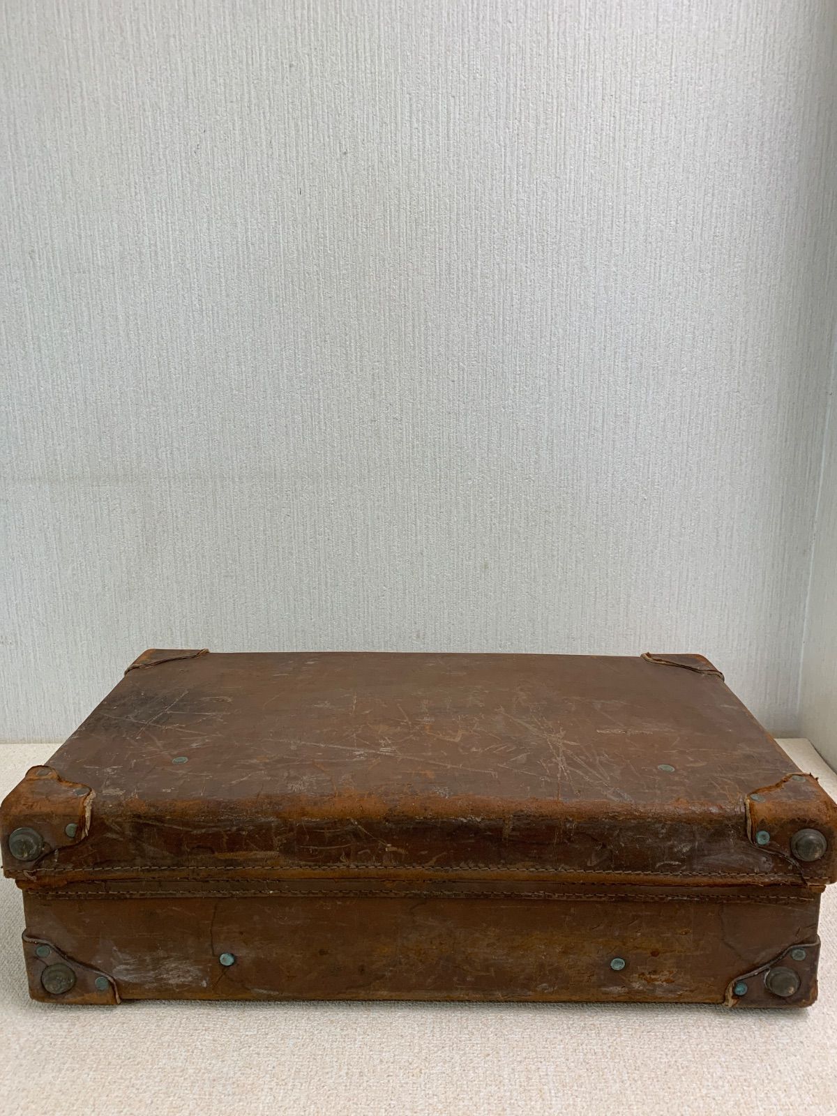 フォロー割対象商品】ヴィンテージ 本革大型トランク アタッシュケース