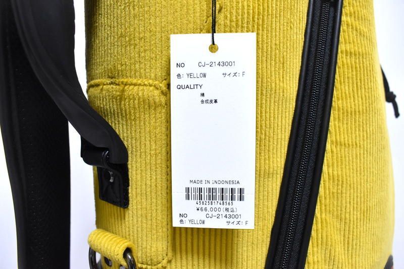 定価6万6000円】新品 CALLEJERA コーデュロイ キャディー バッグ CJ