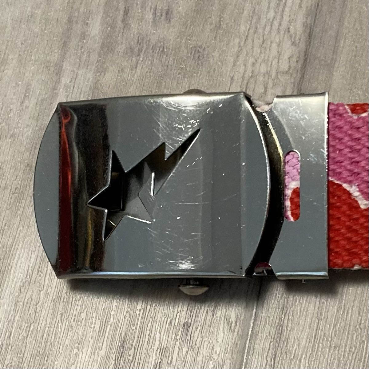 BAPE STA GI ベルト ABC CAMO Pink a bathing ape star belt ガチャ