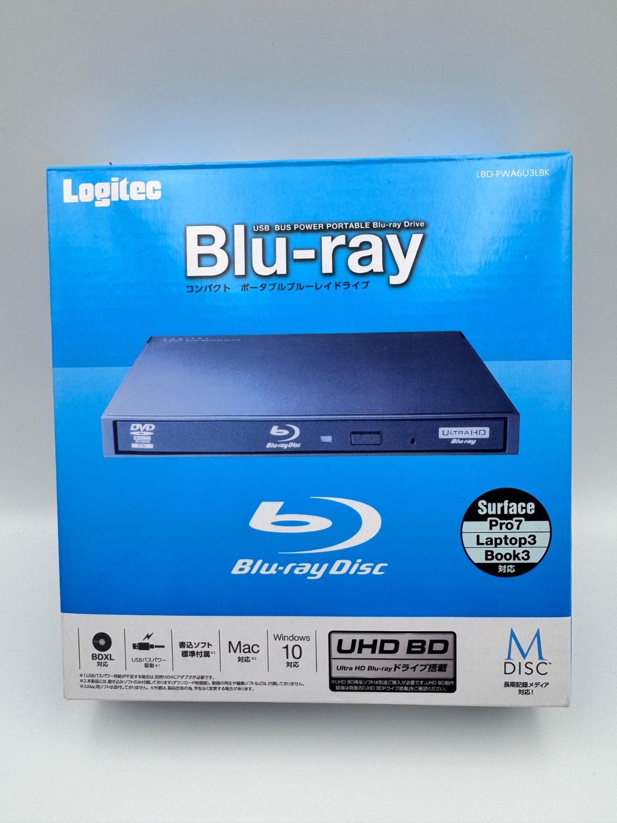 12P1#74 Logitec ポータブルブルーレイ LBD-PWA6U3LBK - メルカリ