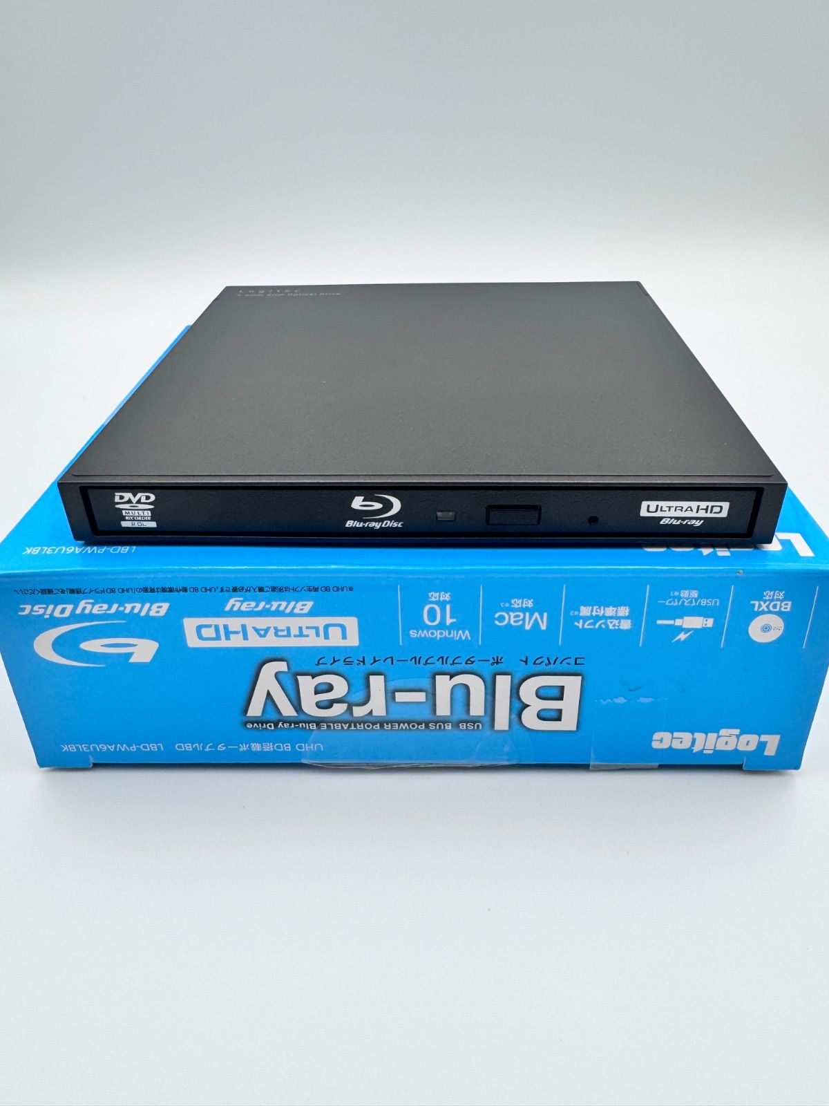 12P1#74 Logitec ポータブルブルーレイ LBD-PWA6U3LBK - メルカリ