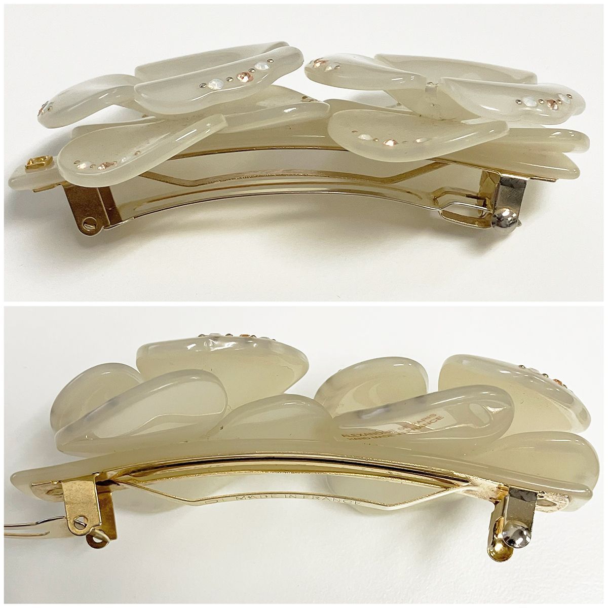 ALEXANDRE DE PARIS アレクサンドル ドゥ パリ 双子カメリア ストーン