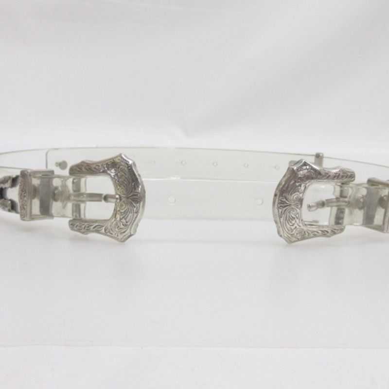 TOGA PULLA トーガプルラ ダブルバックルクリアベルト トーガ プルラ TOGA PULLA クリアベルト ウエスタンバックル - メルカリ