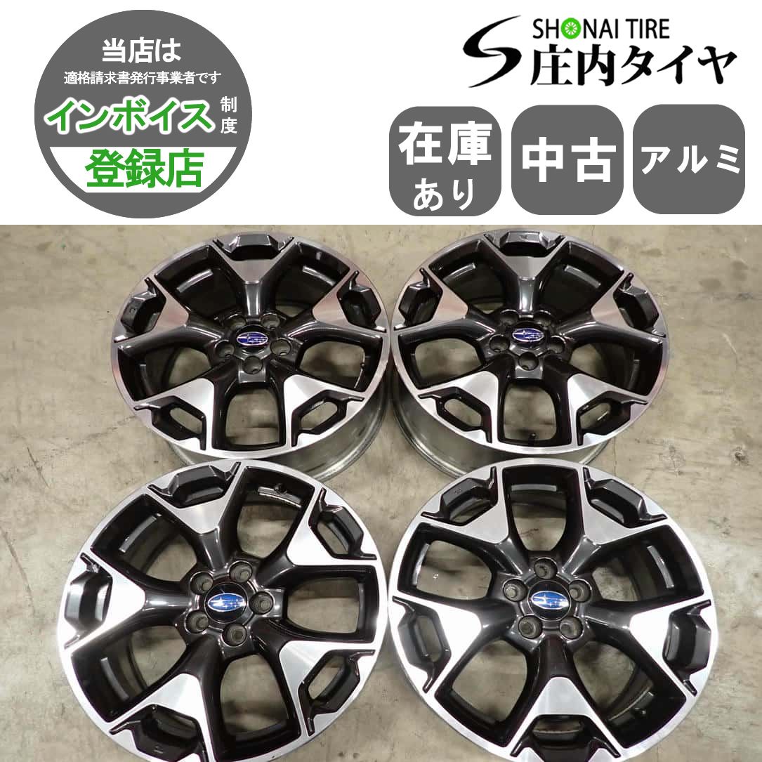 4本SET 会社宛 送料無料 17×7J スバル XV 純正 アルミ 5穴 PCD 100mm +