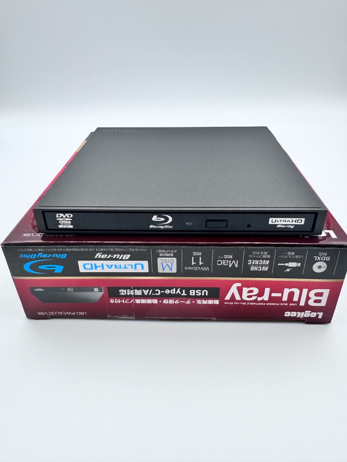 12P1#75 Logitec Blu-rayドライブLBD-PWC6U3CVBK - メルカリ