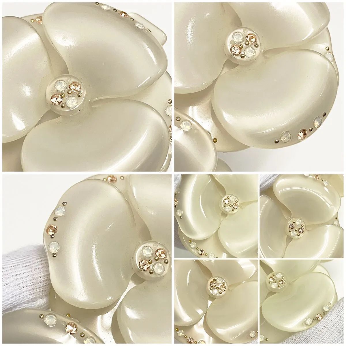 ALEXANDRE DE PARIS アレクサンドル ドゥ パリ 双子カメリア ストーン