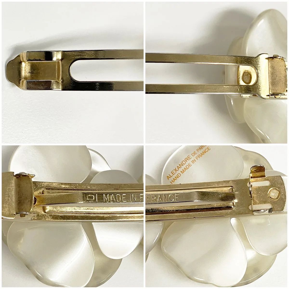 ALEXANDRE DE PARIS アレクサンドル ドゥ パリ 双子カメリア ストーン