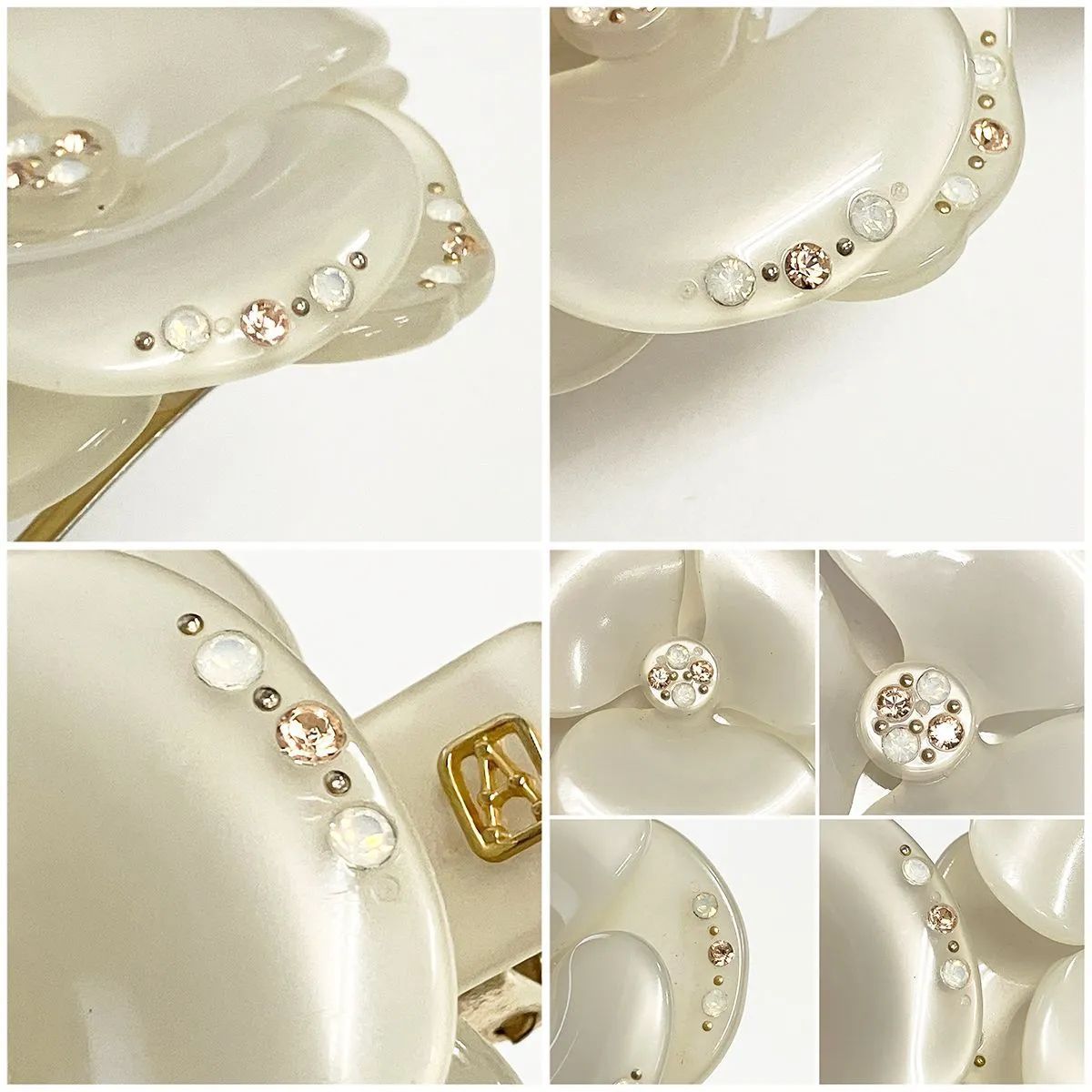 ALEXANDRE DE PARIS アレクサンドル ドゥ パリ 双子カメリア ストーン