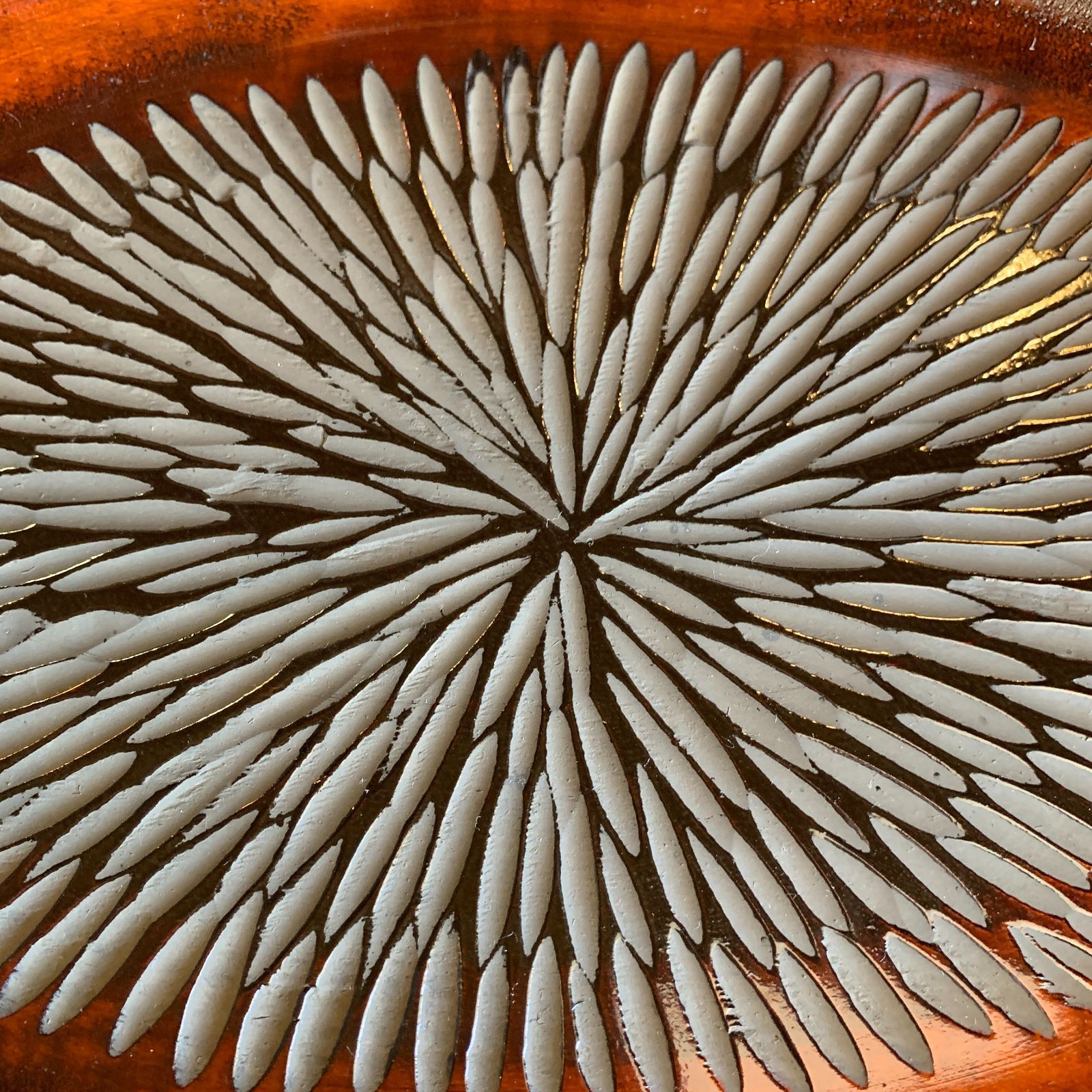 讃岐彫 象谷塗 ノミ目 ツキ目 盆 讃岐盆 /HM-0232 - メルカリ