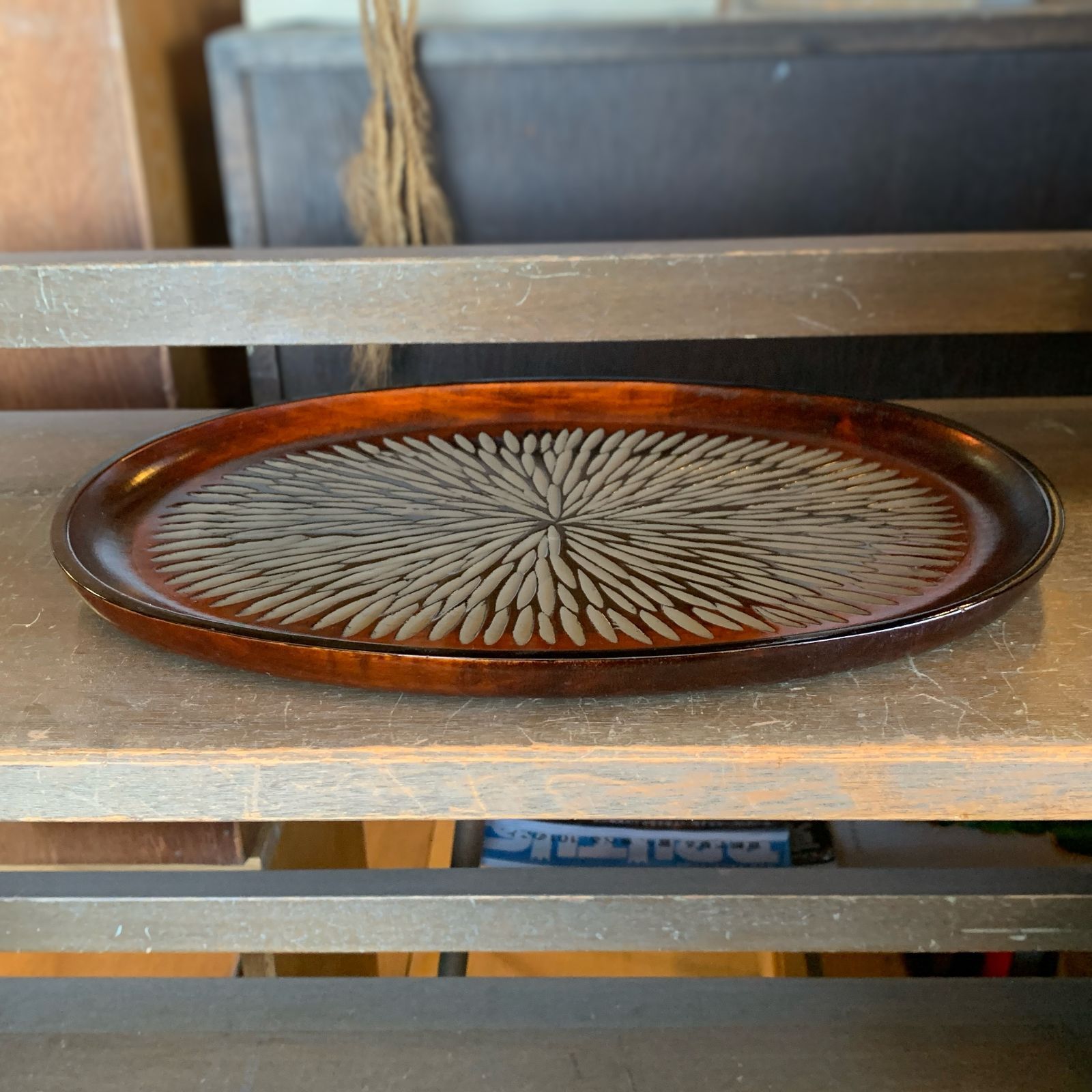 讃岐彫 象谷塗 ノミ目 ツキ目 盆 讃岐盆 /HM-0232 - メルカリ