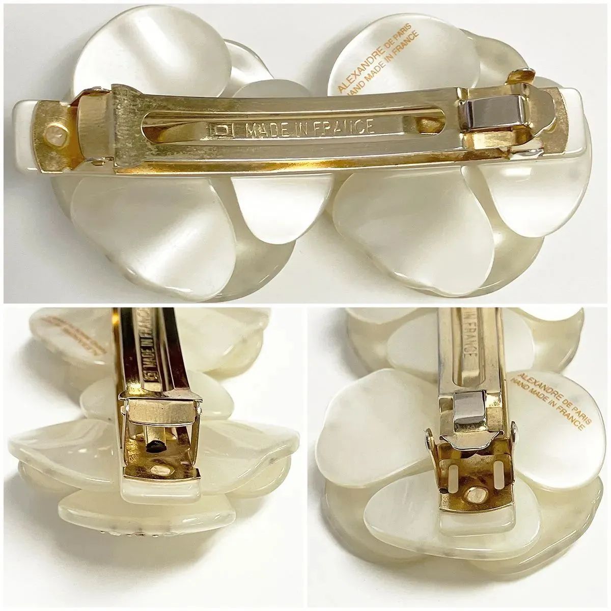 ALEXANDRE DE PARIS アレクサンドル ドゥ パリ 双子カメリア ストーン