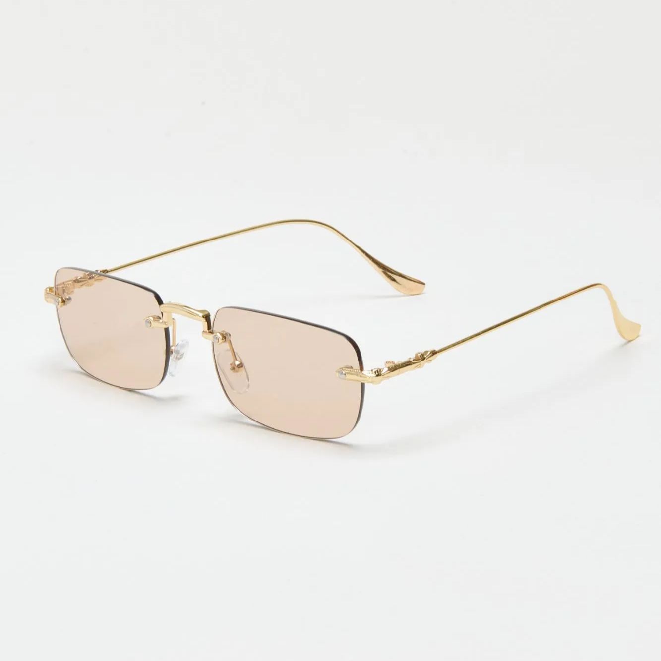 THE HUMBLE OPTICAL メタルスクエア サングラス TY3568 ゴールド 