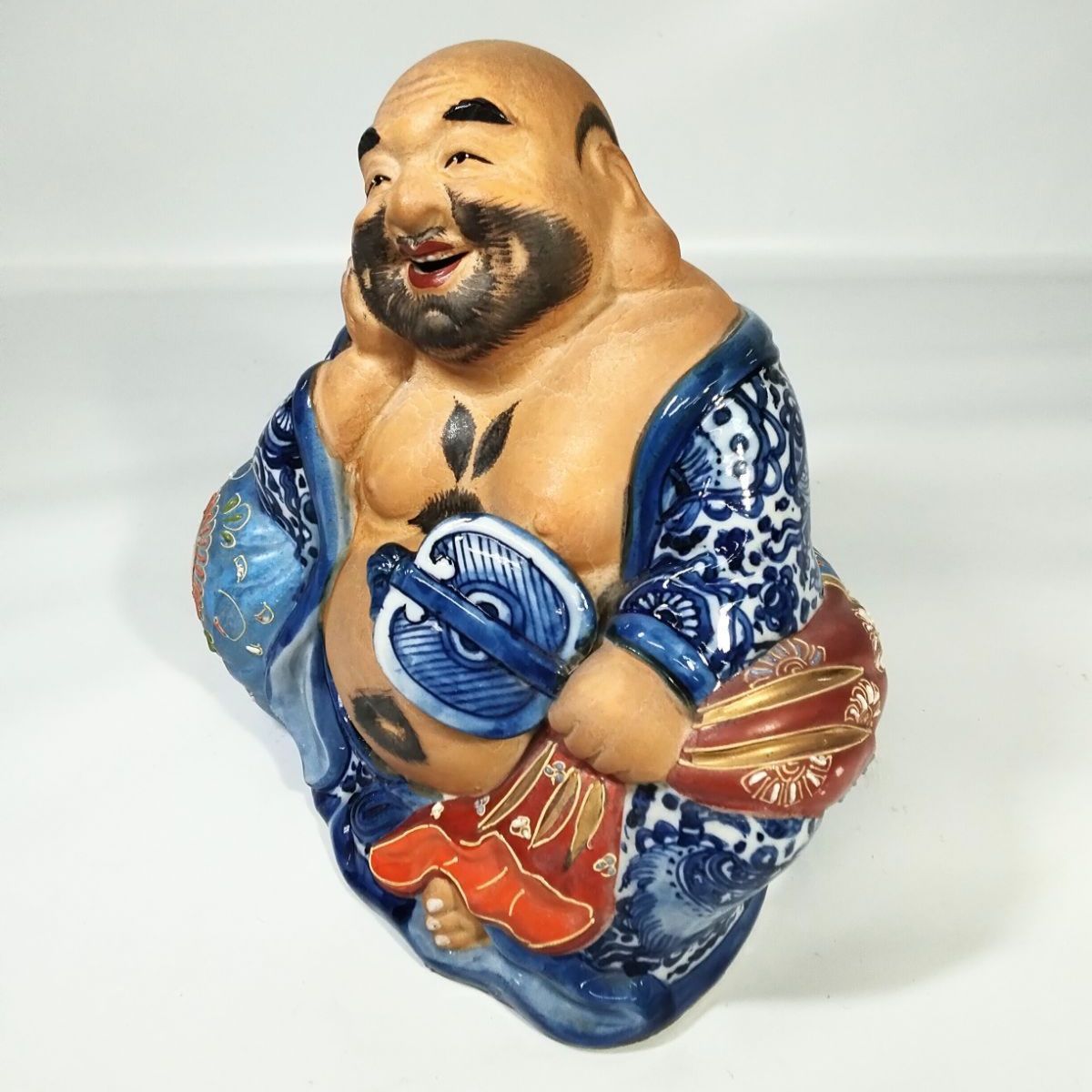 九谷焼 七福神 布袋様 染め付け 縁起物 《NO 01167》 - メルカリ