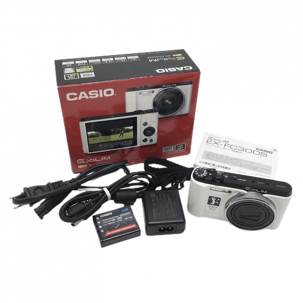 超美品】カシオ デジタルカメラ 白 EXILIM EX-FC300S 通電確認済