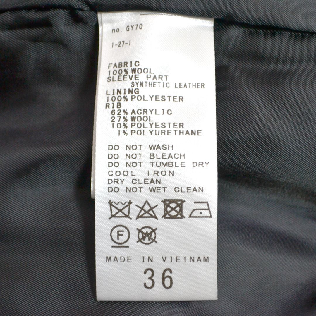 極美品】Spick and Spanスピックアンドスパン 23AW ウール製スタジアム