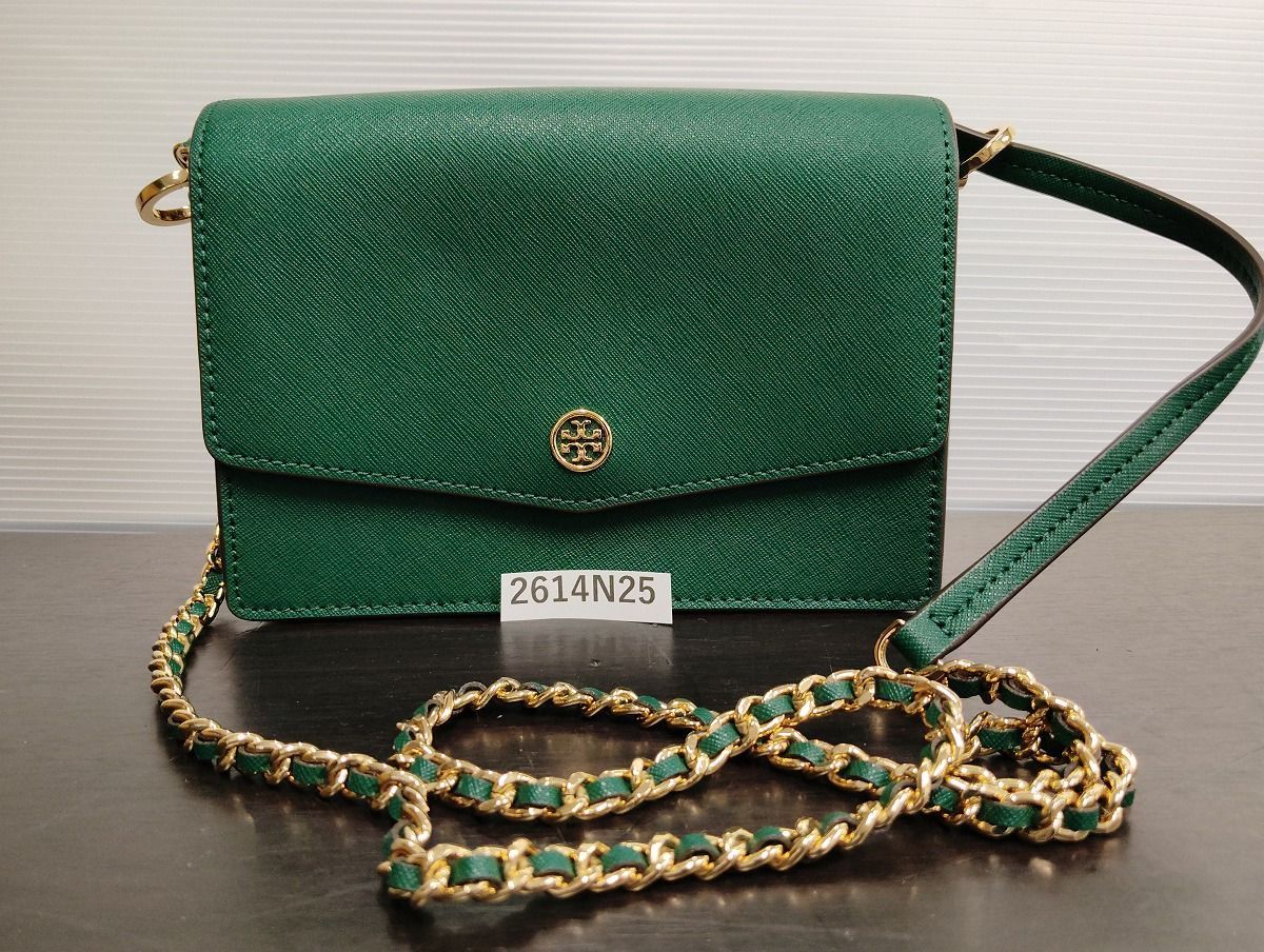 レディース トリーバーチ グリーン ショルダーバッグ