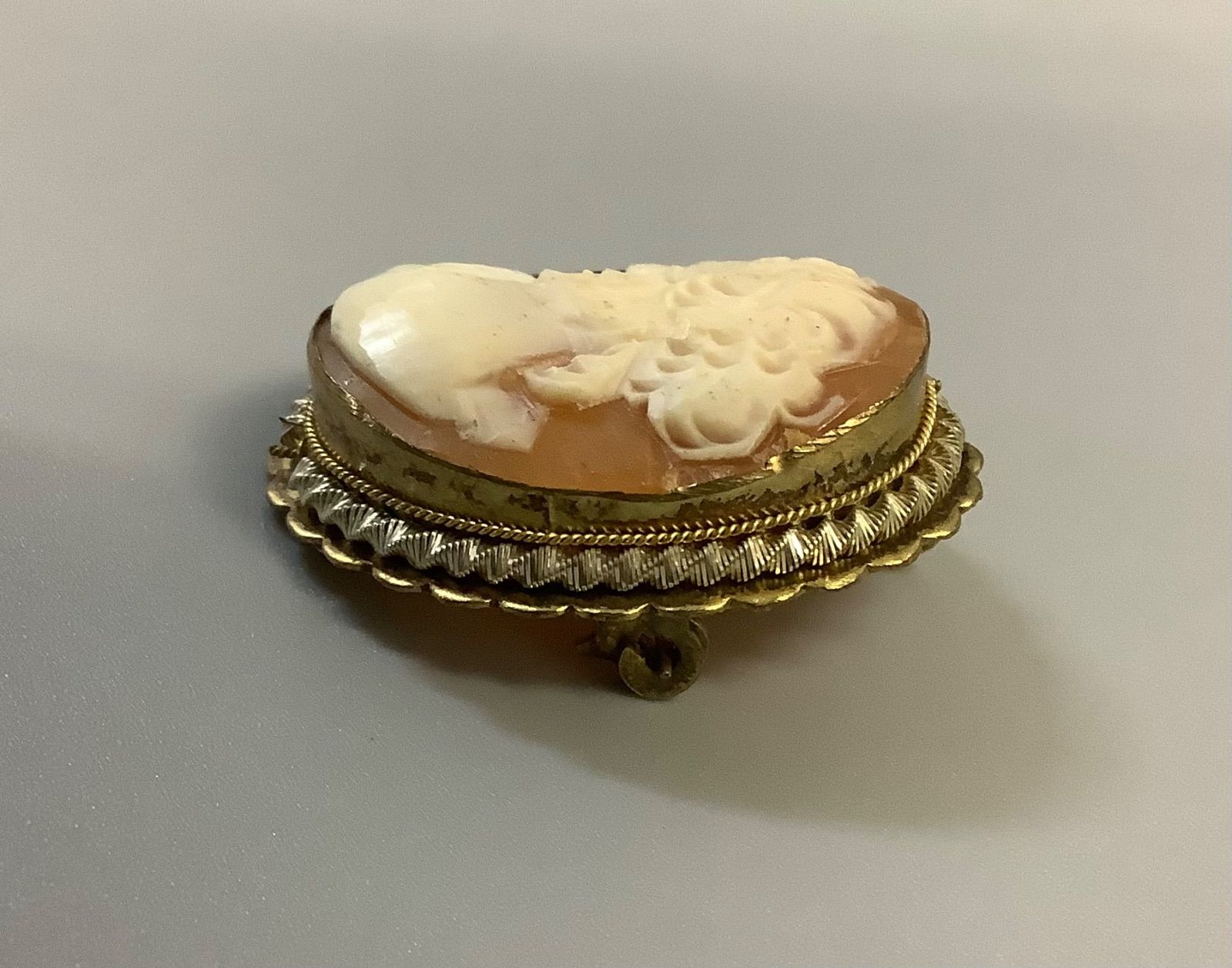 SN768 ヴィンテージ カメオ ブローチ ペンダントトップ アンティーク