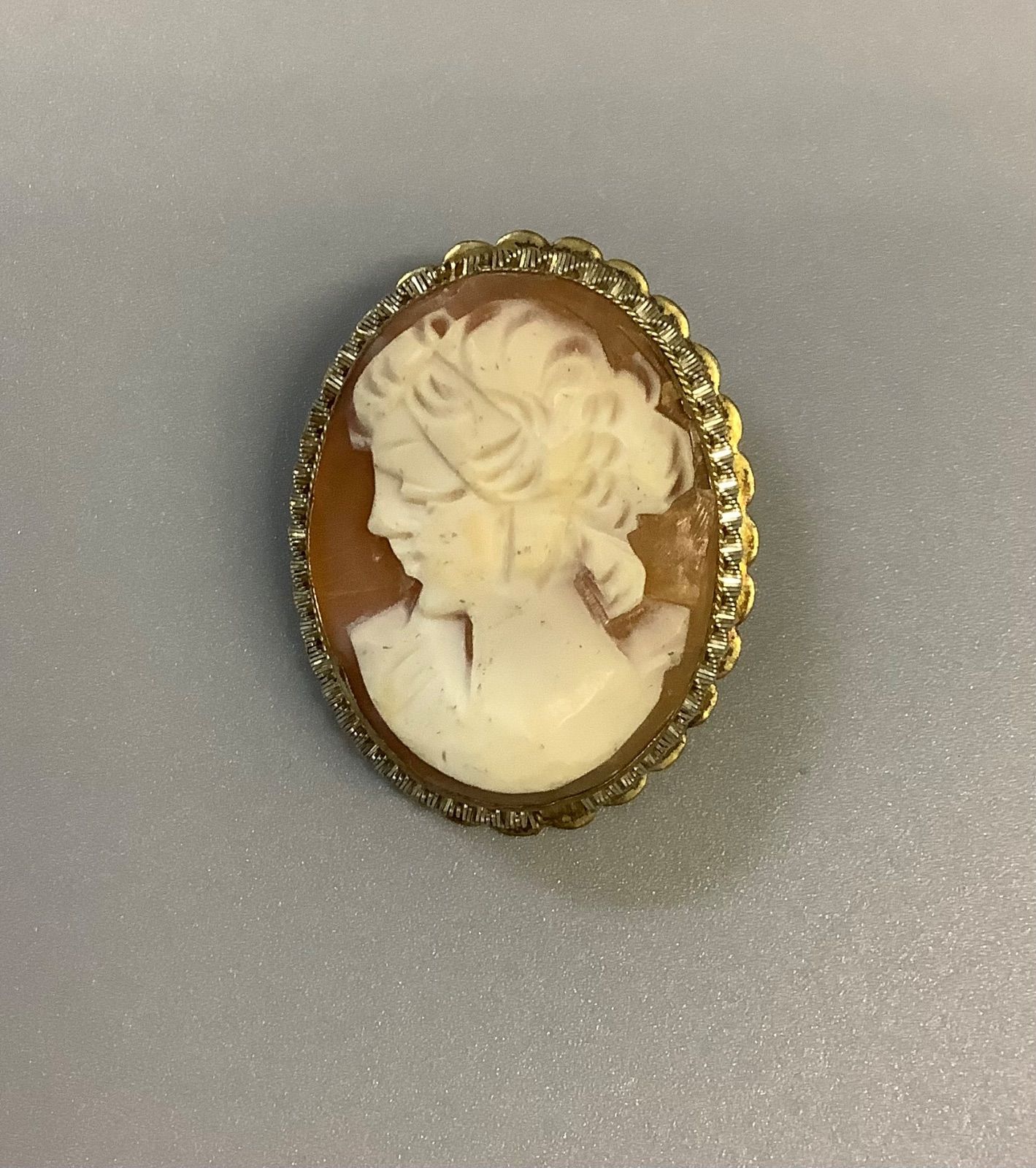 SN768 ヴィンテージ カメオ ブローチ ペンダントトップ アンティーク