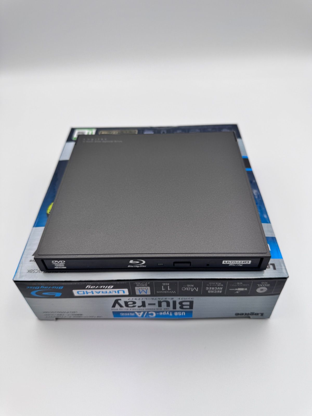 12P1#78 Logitec Blu-rayドライブLBD-PWB6U3CSBK - メルカリ