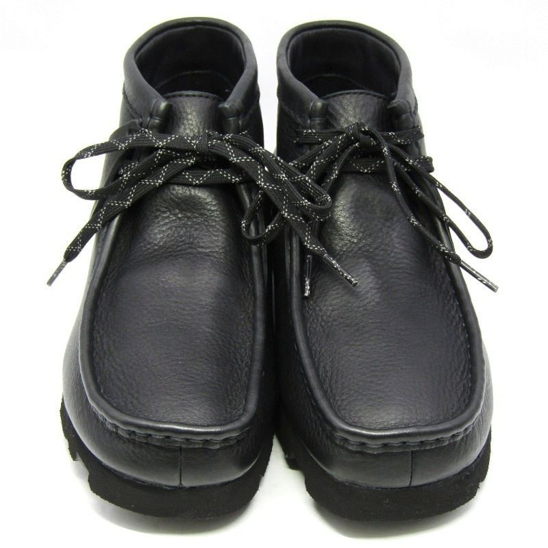 未使用 Clarks クラークス UK8G WallabeeBT GTX 26146260 シボ革