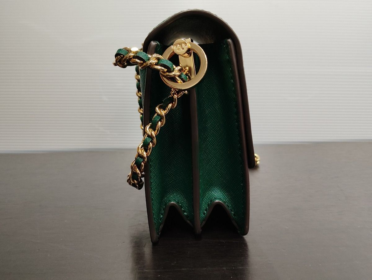 2614N25] Tory Burch トリーバーチ ショルダーバッグ ダークグリーン 