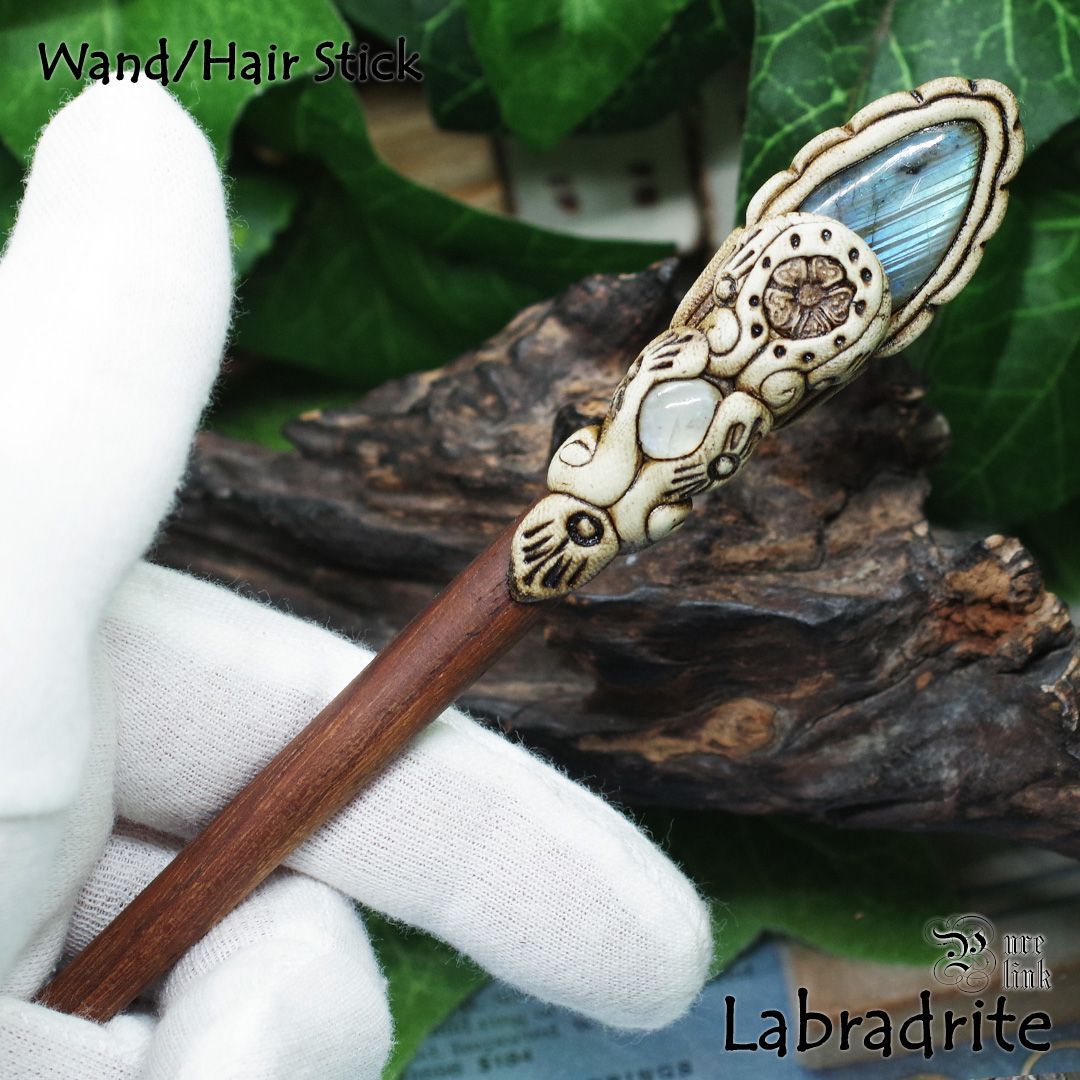 魔法の杖・かんざし『ラブラドライト』マジックワンド008 - メルカリ