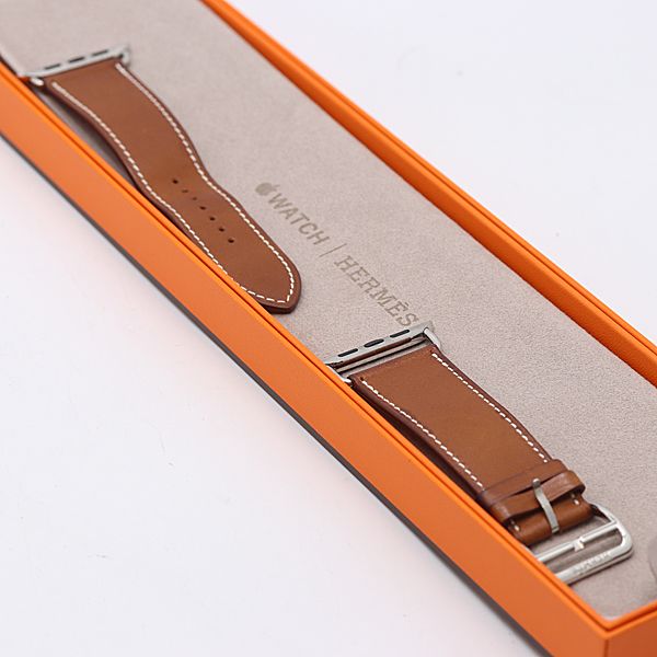 箱付 エルメス Y FS 260 GX アップルウォッチ用 純正ベルト レザー