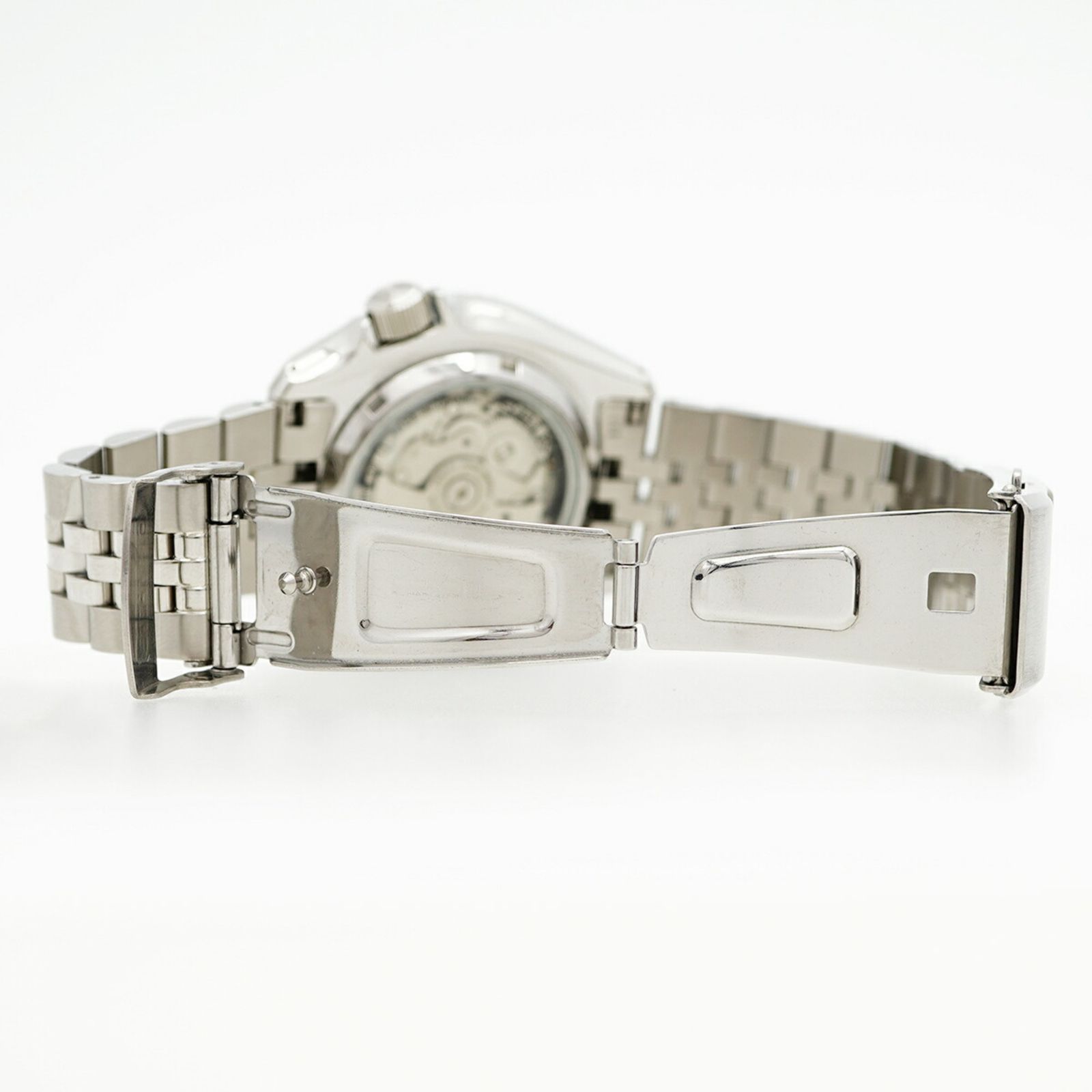 シルバー文字盤腕時計 メンズ