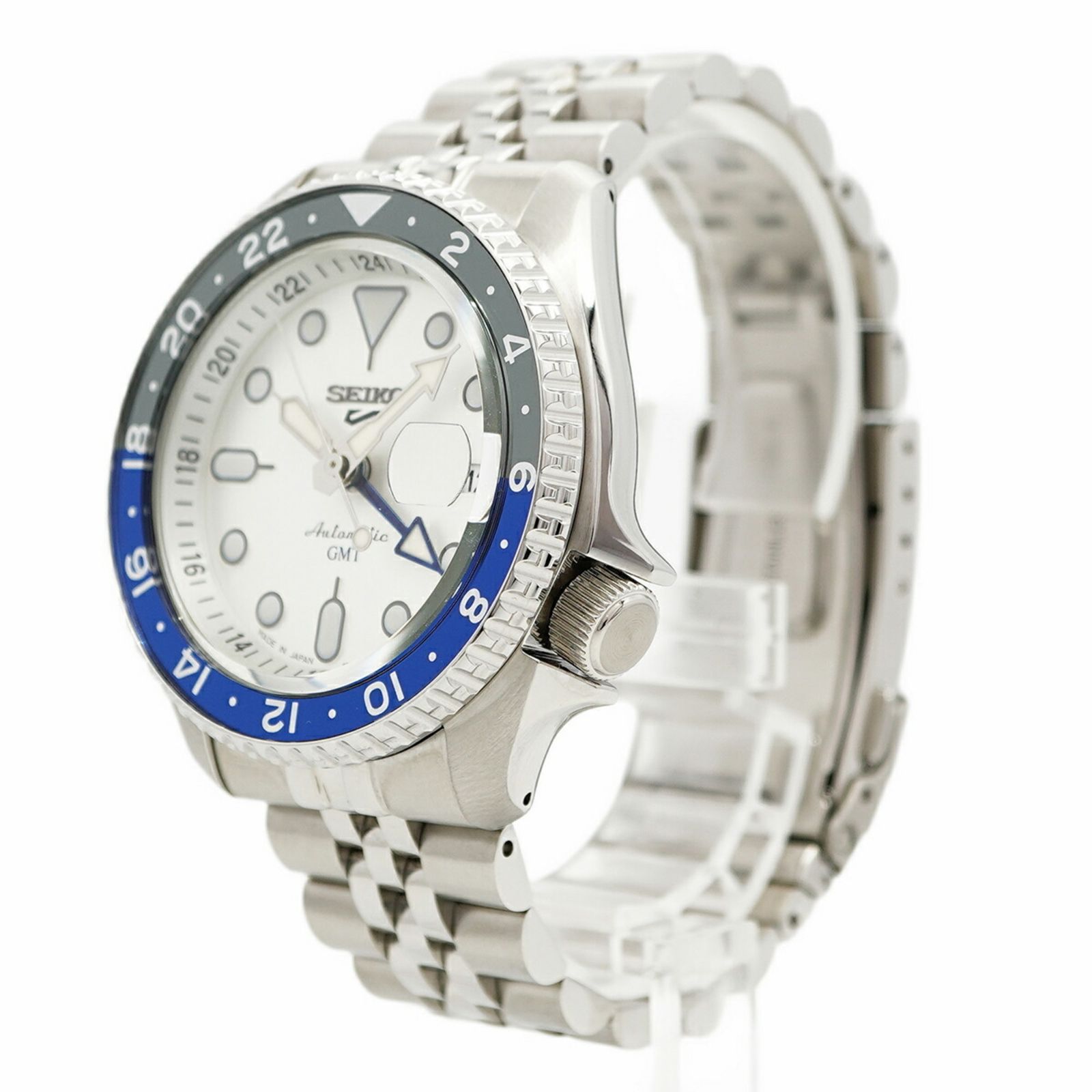 シルバー文字盤腕時計 メンズ