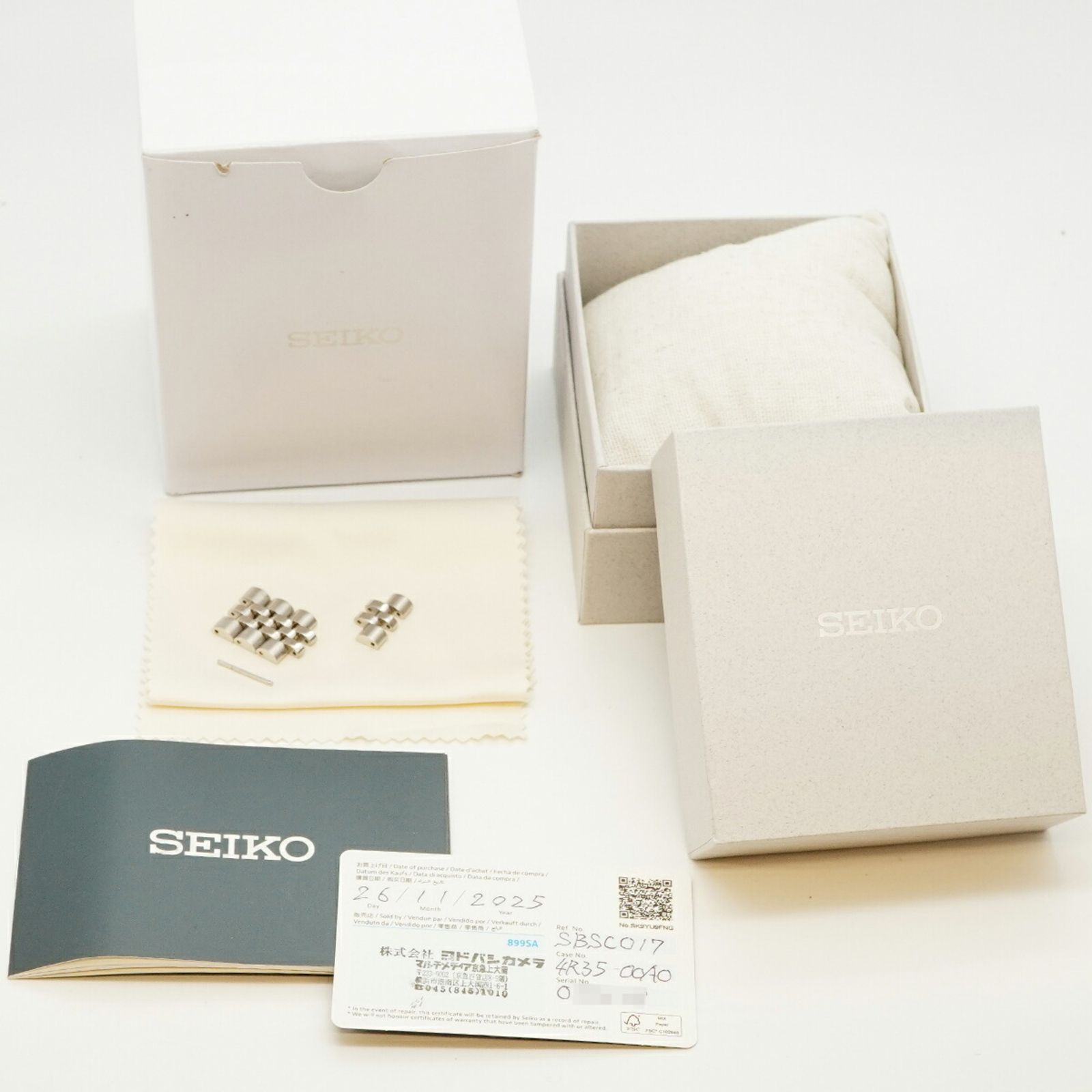 00A0 シルバー文字盤腕時計