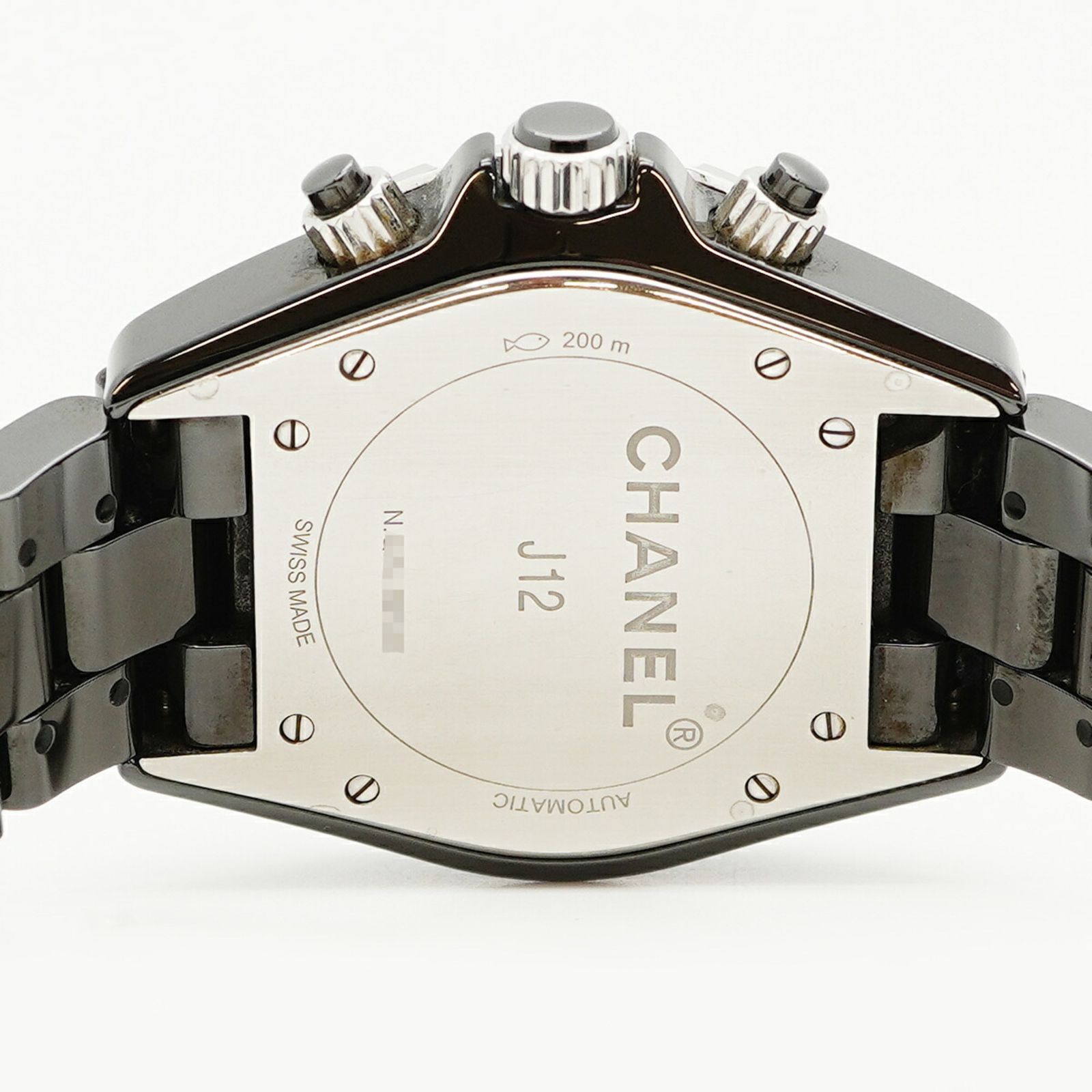  シャネル J12 H0940 黒文字盤腕時計 メンズ スポーツミックス 自動巻き時計 腕時計(アナログ)