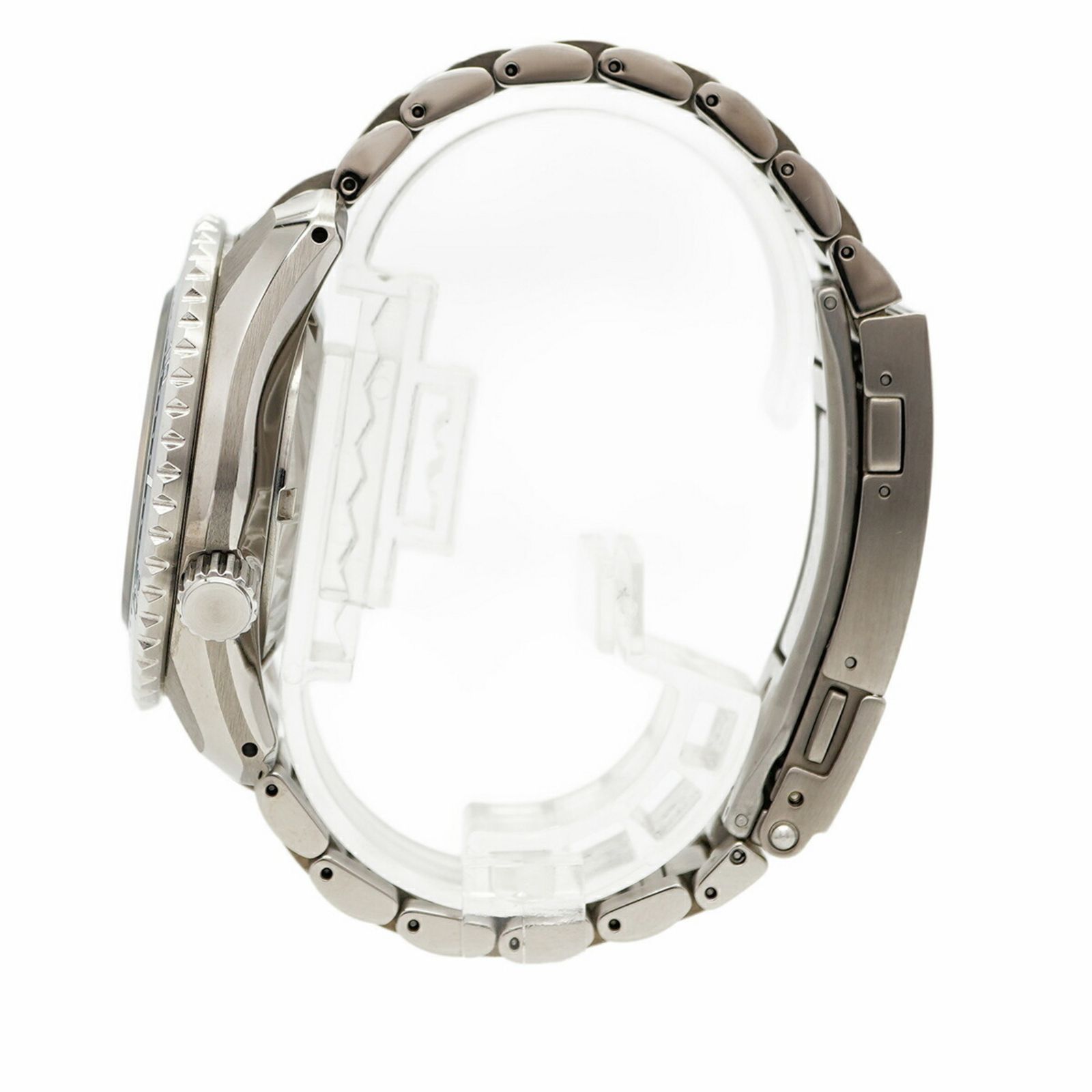 シルバー文字盤腕時計 メンズ